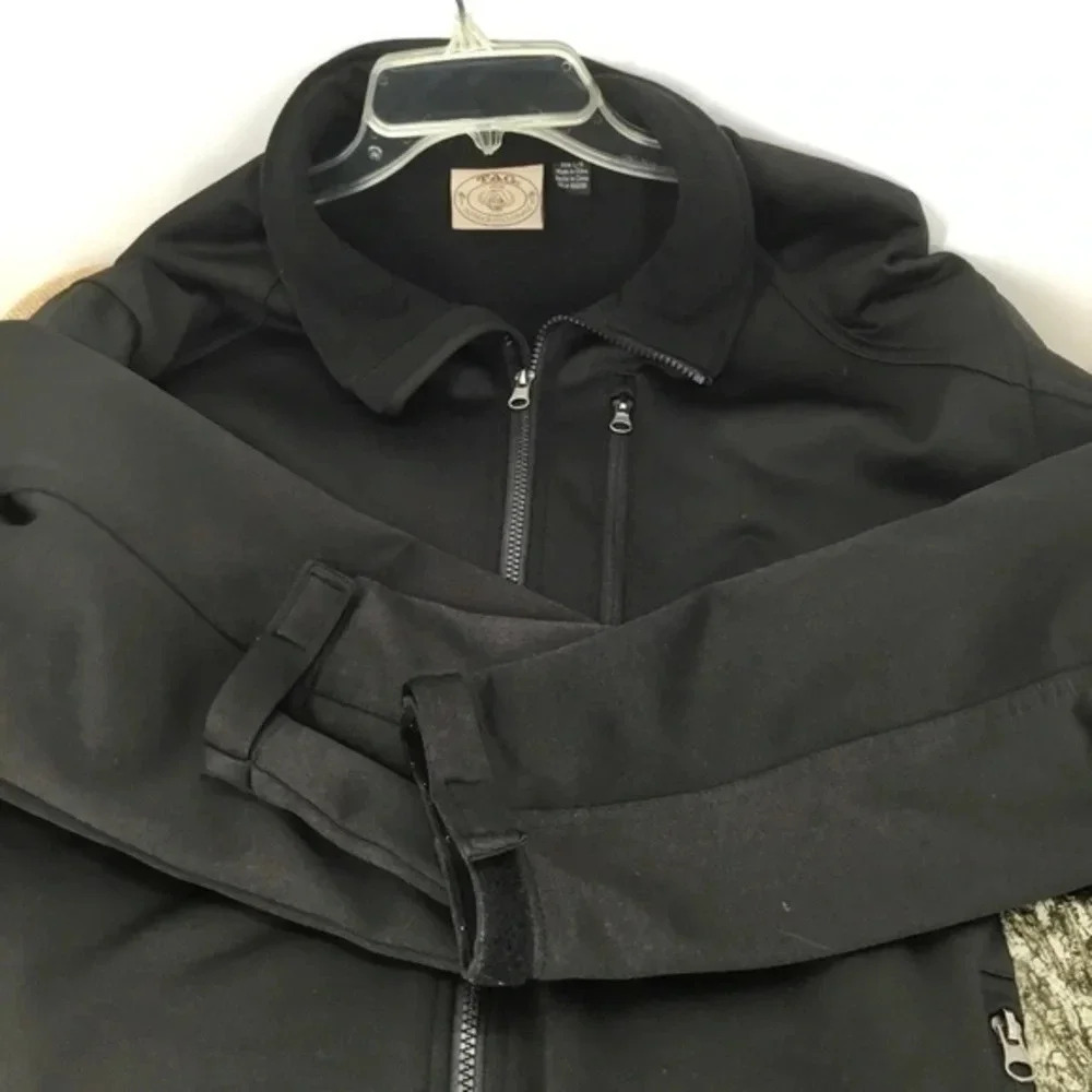 TAG Vintage Men’s Safari Outdoor Clothing Softshell Zip Hunting Jacket Size L